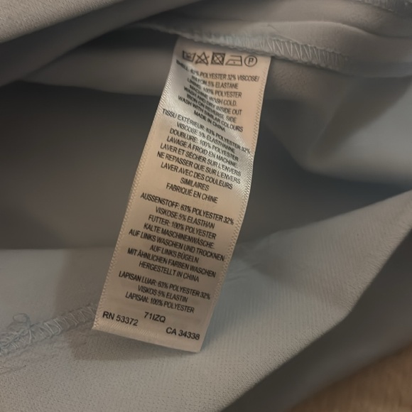 NWOT French Connection Blue Berina Whisper Puff Sleeve Dress 8 - Picture 4 of 11